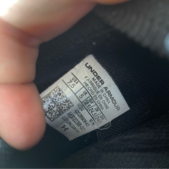 under armour project rock womens size 7 shoes black gym lifting sneakers - Picture 8 of 8